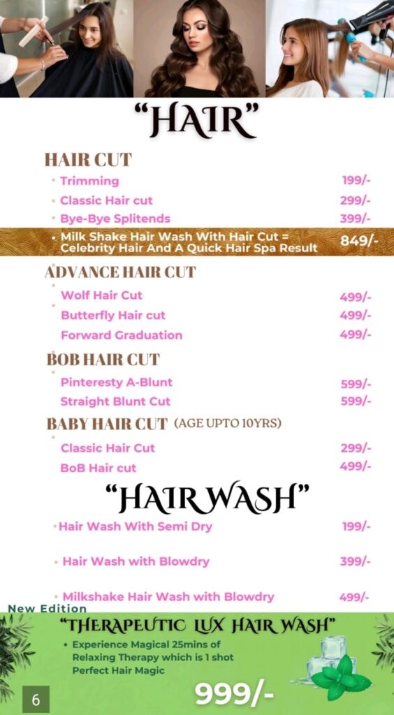 studio services pricelist