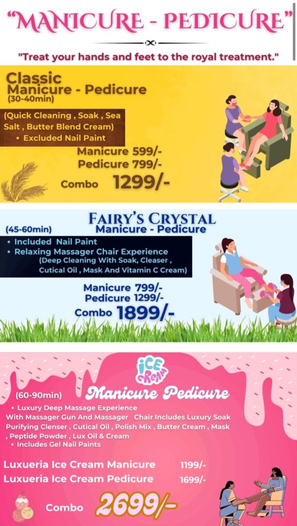 studio services pricelist