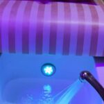 manicure- pedicure chair filled with water