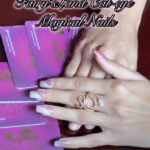 women showing herhand nails that is looking so good also wearing ring in hand