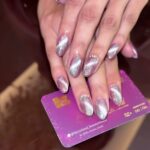 beautiful nails extensions done on women hands