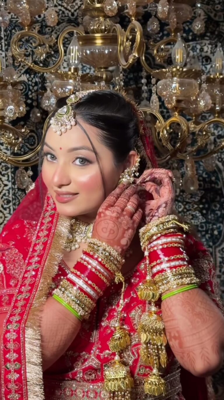 a women in bridal wear