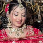 a women in bridal wear posing